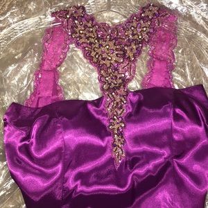 Prom Terani silk/bead dress size 4